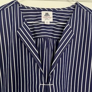 NWOT J. Crew Thomas Mason Poplin Striped Shirt | Size XS